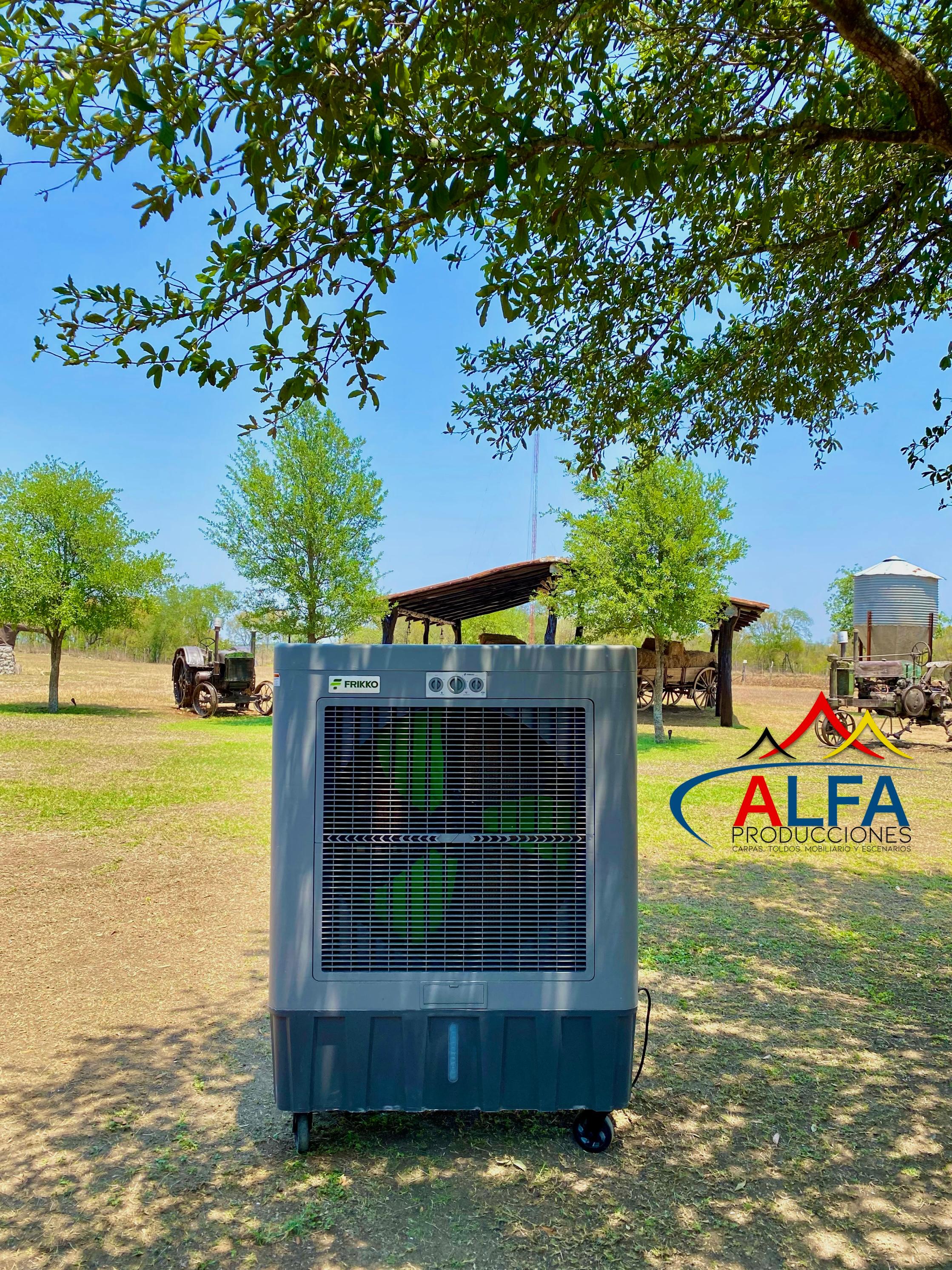 Sistema de climatización para eventos al aire libre